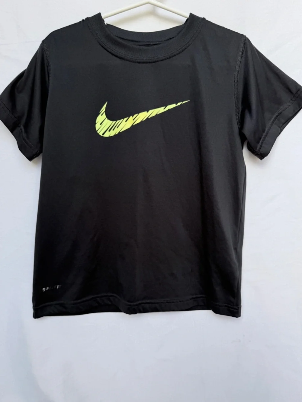 Nike Black Dri-FIT Shirt with White Swoosh - Picture 3 of 7